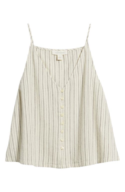 Treasure & Bond Button-up Linen Blend Camisole