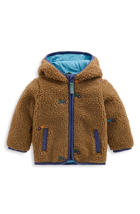 Kids' Embroidered Borg Jacket