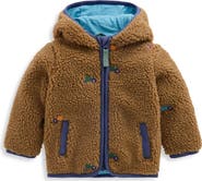 Boden Kids' Embroidered Borg Jacket