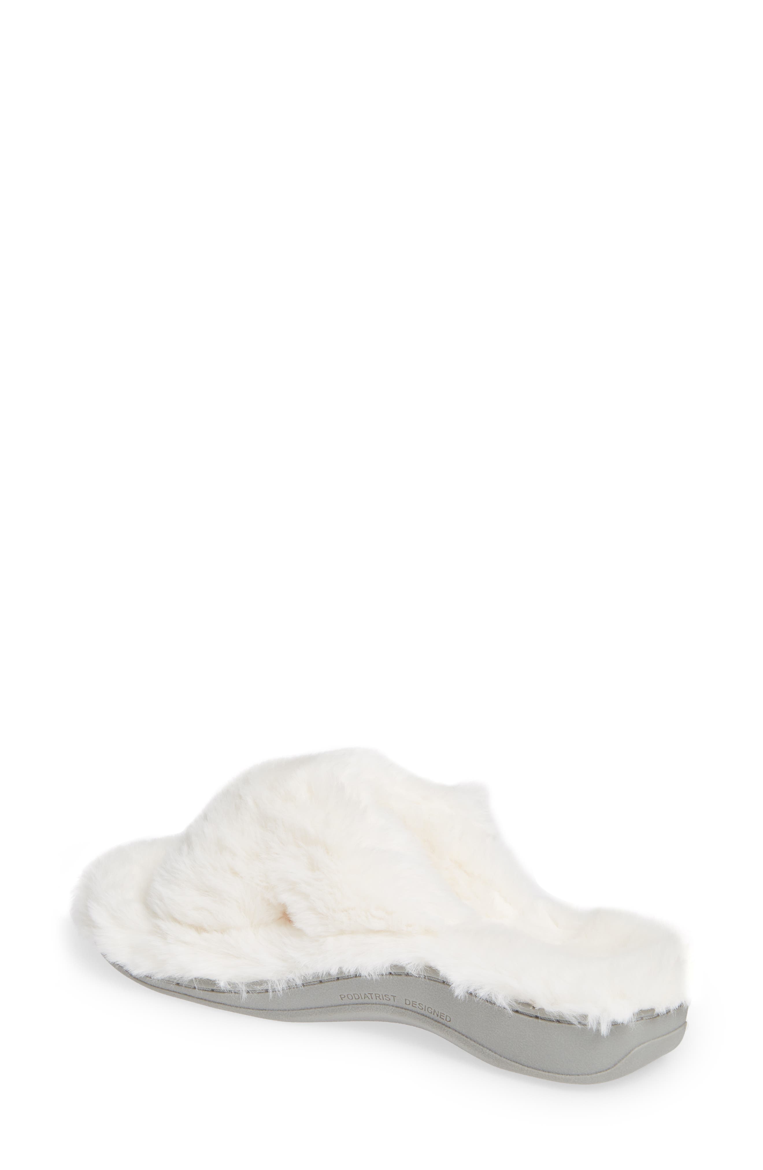 Relax Plush Slipper, Alternate, color, IVORY