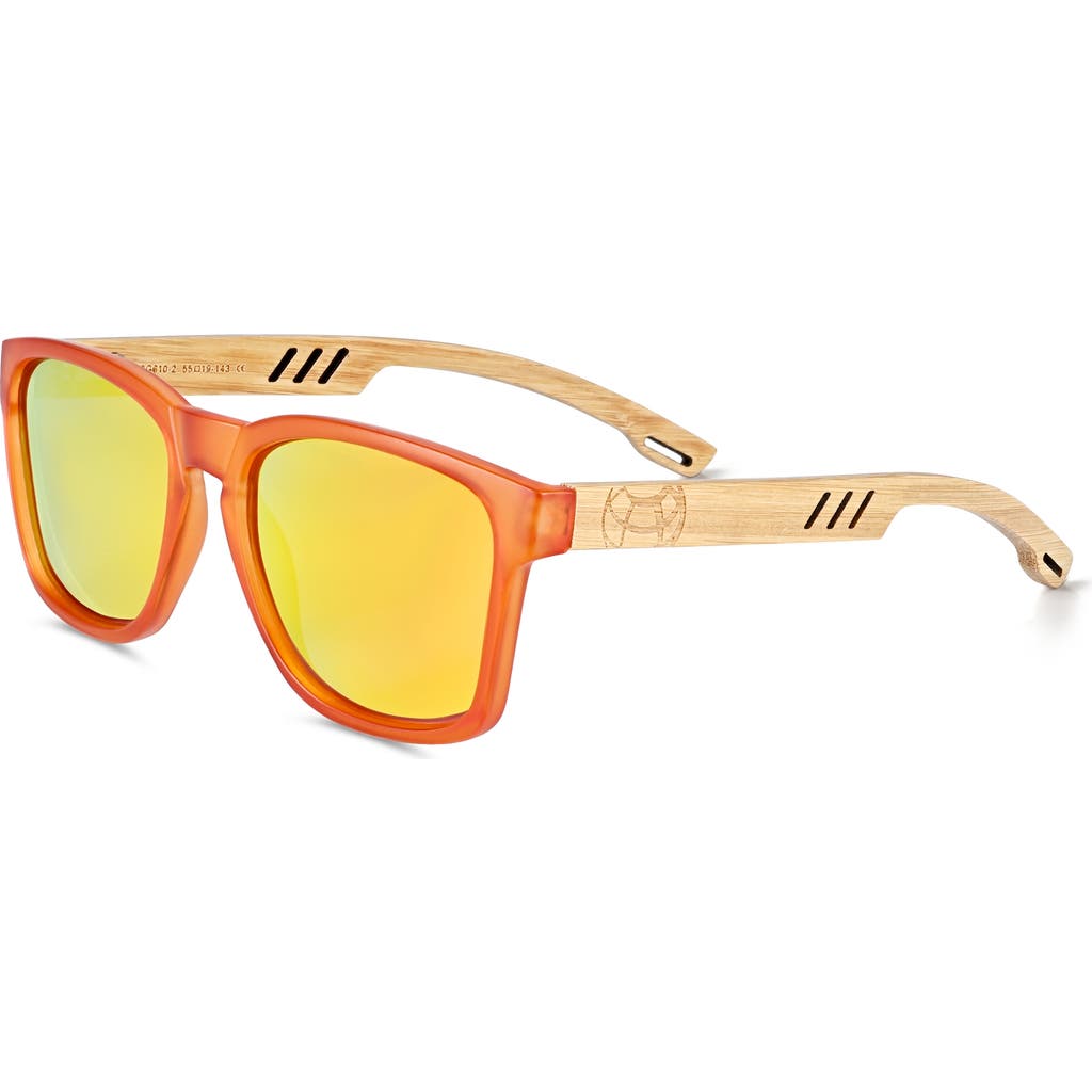 EARTH WOOD Haven Polarized Sunglasses in Bamboo/orange  product
