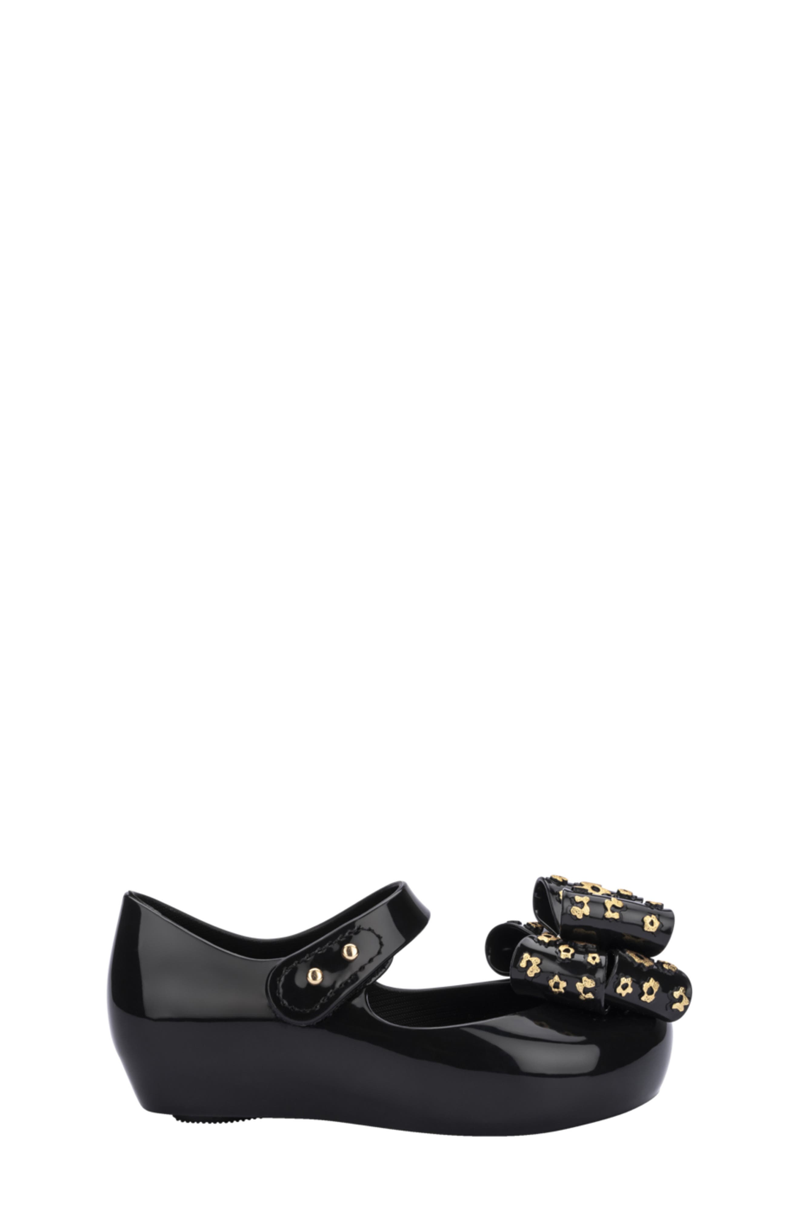 Mini Melissa Kids' Mini Ultragirl Sweet Mary Jane Flat, Alternate, color, Ad395-Black