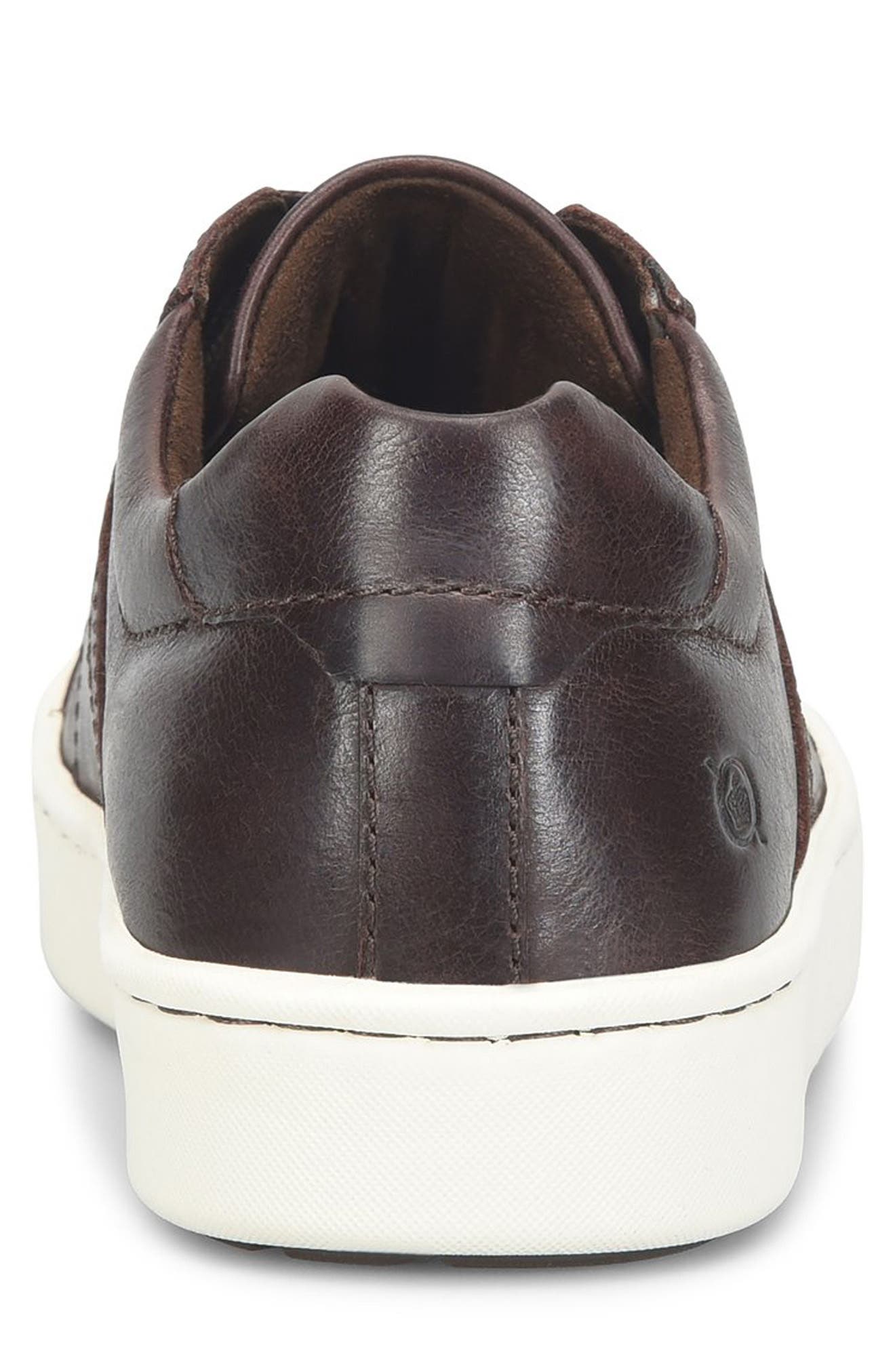 Børn Beck Tie Low Top Sneaker, Alternate, color, Dark Brown