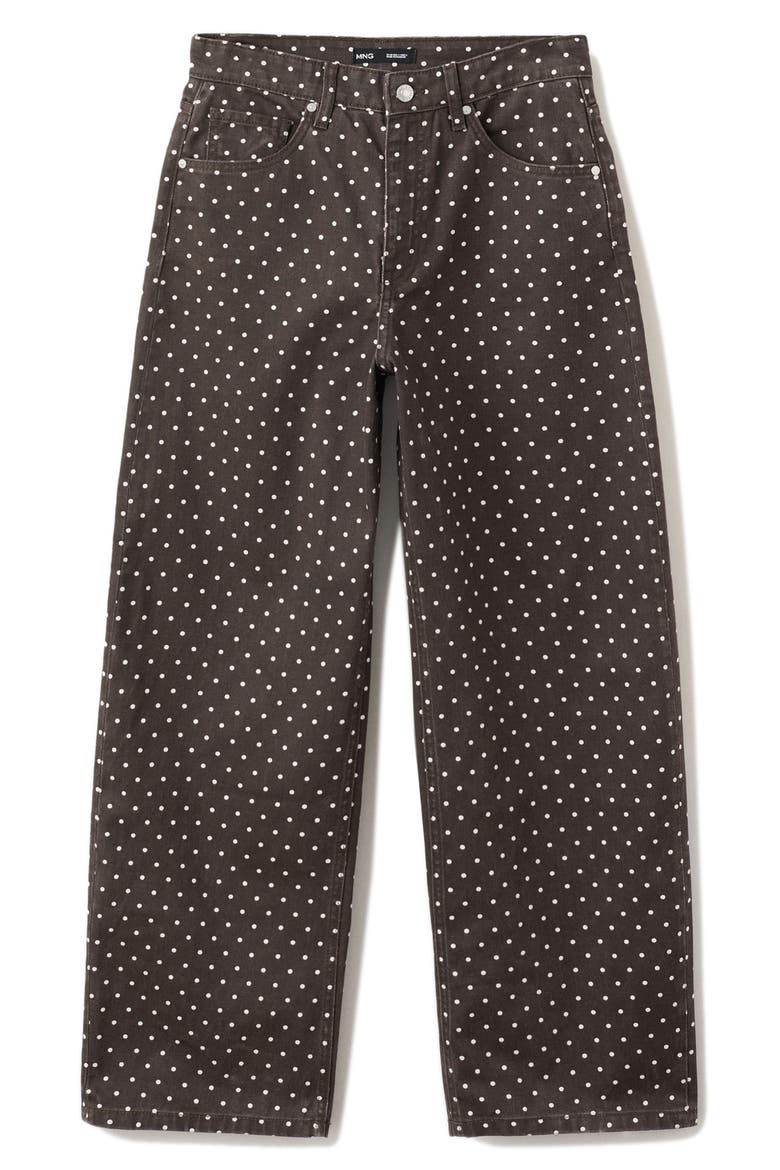 Dot Balloon Jeans, Alternate, color, CHOCOLATE