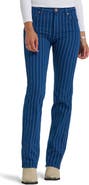 Wrangler Wrancher Star Pinstripe Mid Rise Bootcut Jeans