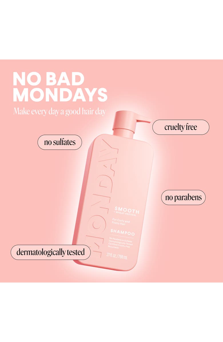 MONDAY HAIRCARE Smooth Shampoo - 27 oz., Alternate, color, Pink