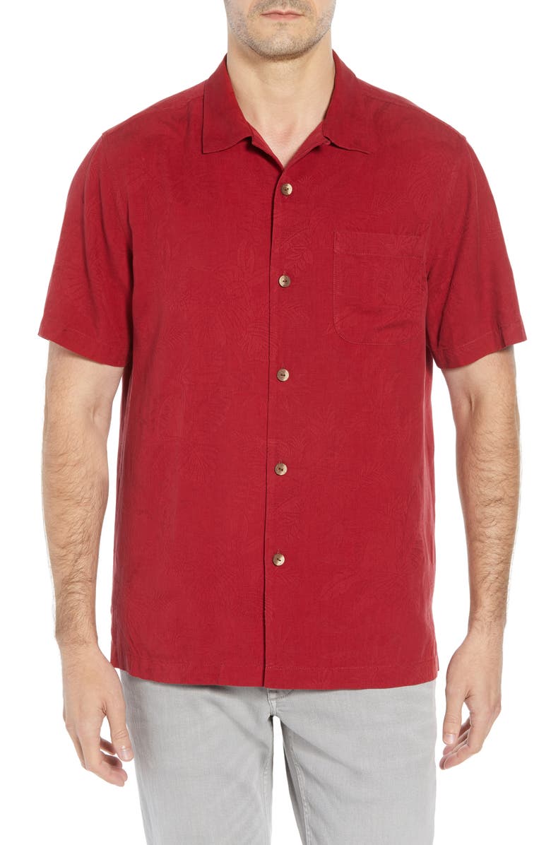 Tommy Bahama St Lucia Fronds Silk Camp Shirt, Main, color, 