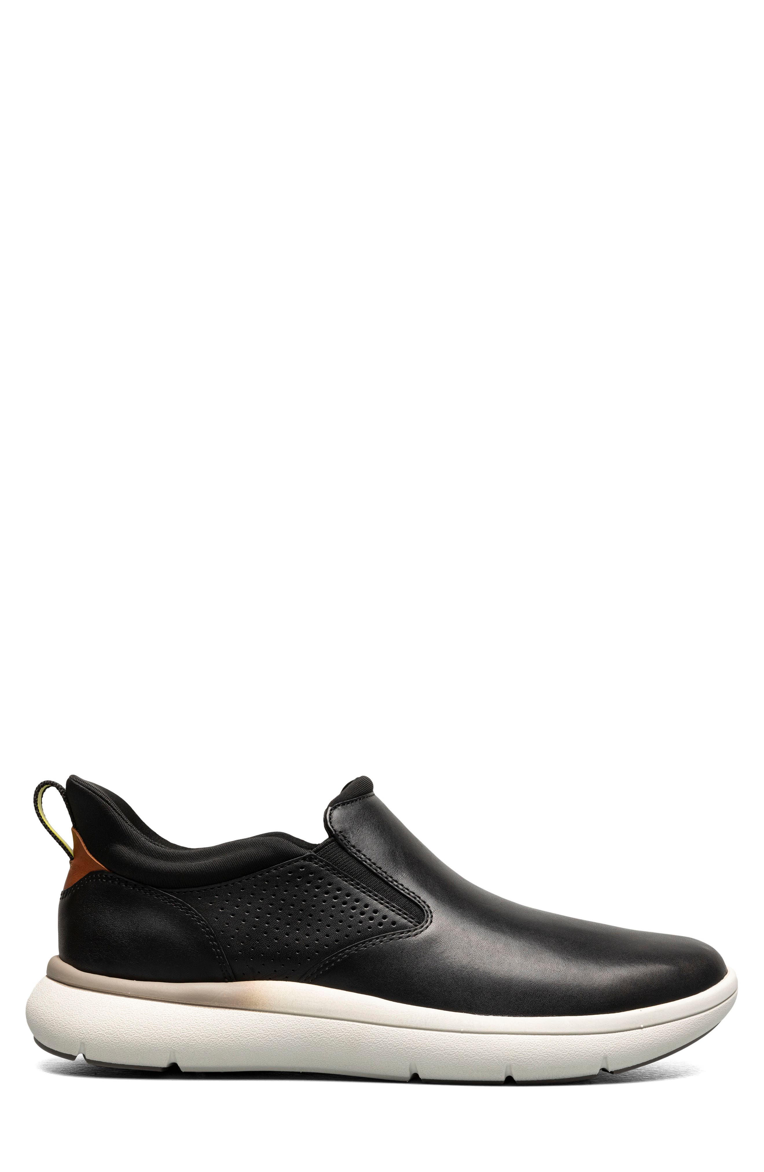 Florsheim Fleet Plain Toe Sneaker, Alternate, color, Black