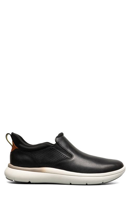 Florsheim Men's Fleet Plain Toe Slip On Sneaker In Black