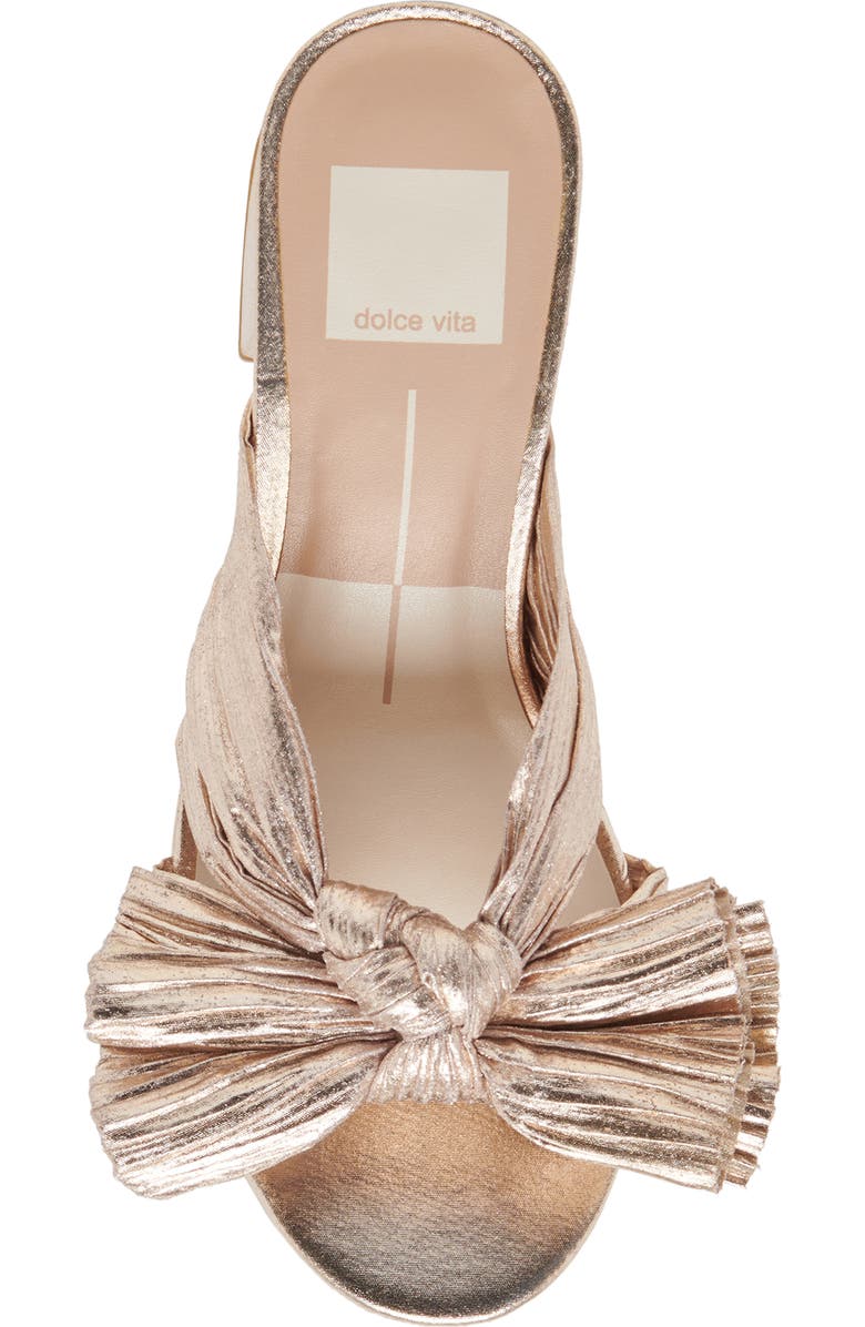 Dolce Vita Blare Platform Slide Sandal, Alternate, color, Platinum Satin