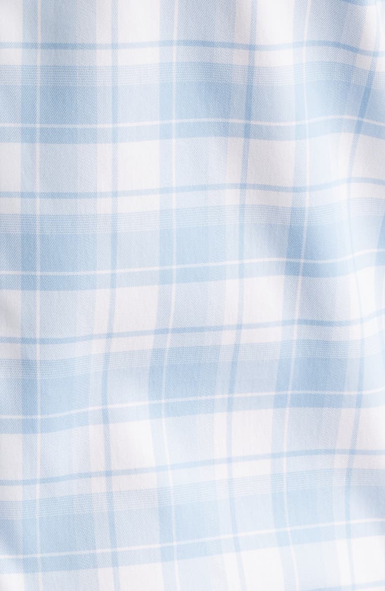 Peter Millar Plaid Stretch Button-Down Sport Shirt, Alternate, color, Ruddy Blue