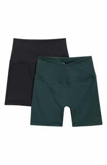 Assorted 2-Pack Lux Crossover V-Waist Shorts