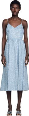 SANDRO Sequined maxi dress