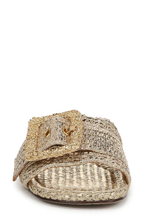 Shop Sam Edelman Bambi 6 Slide Sandal In Amber Gold