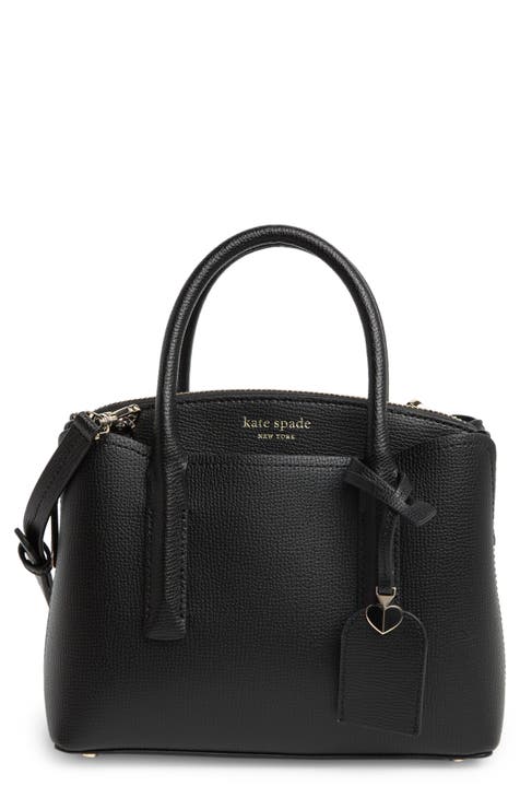 Kate Spade Women s Margaux Leather Mini Satchel Bag Black Satchels