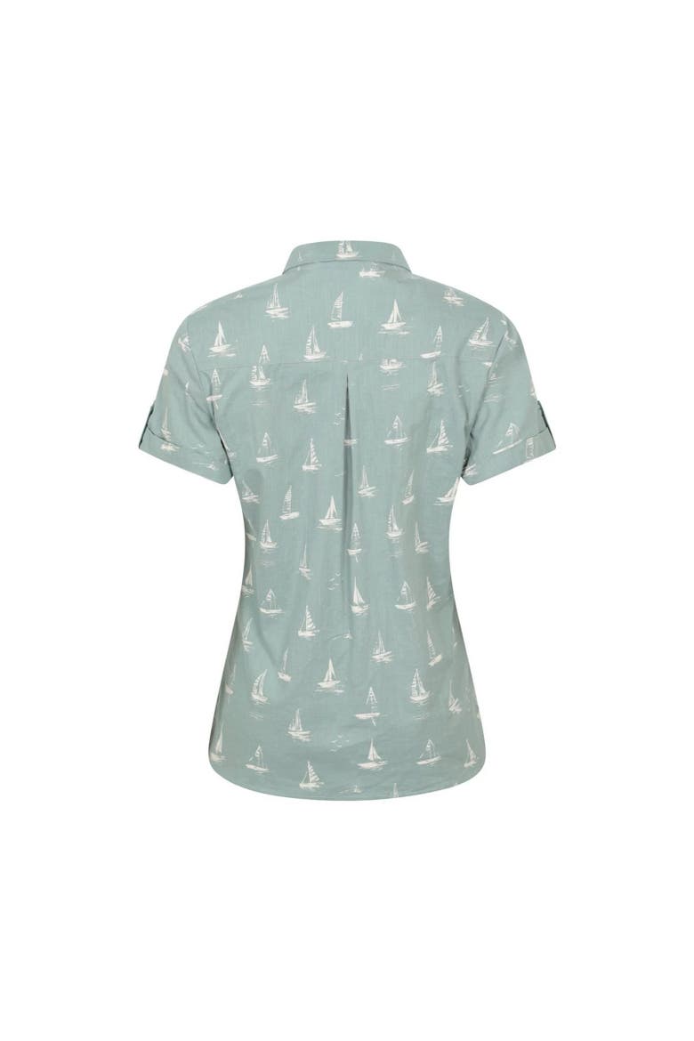 Coconut Sailboat Short-Sleeved Shirt, Alternate, color, Khaki Green