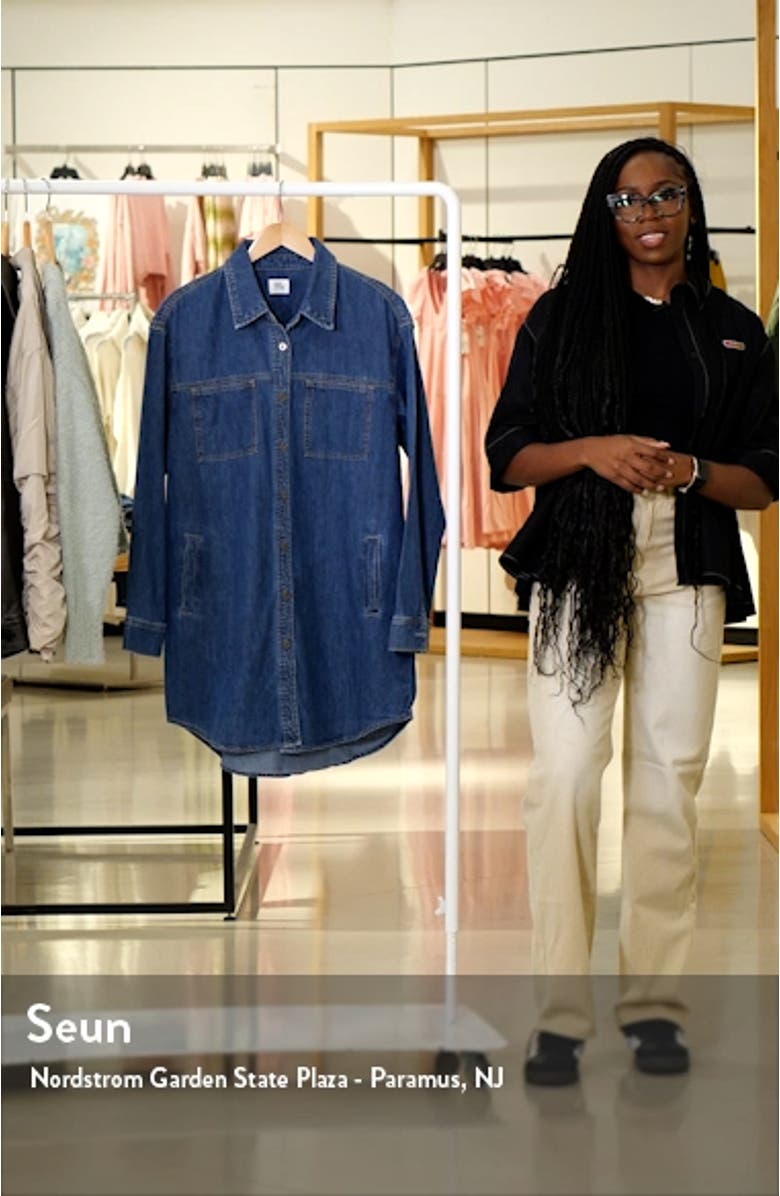 Oversize Denim Shirtdress, sales video thumbnail
