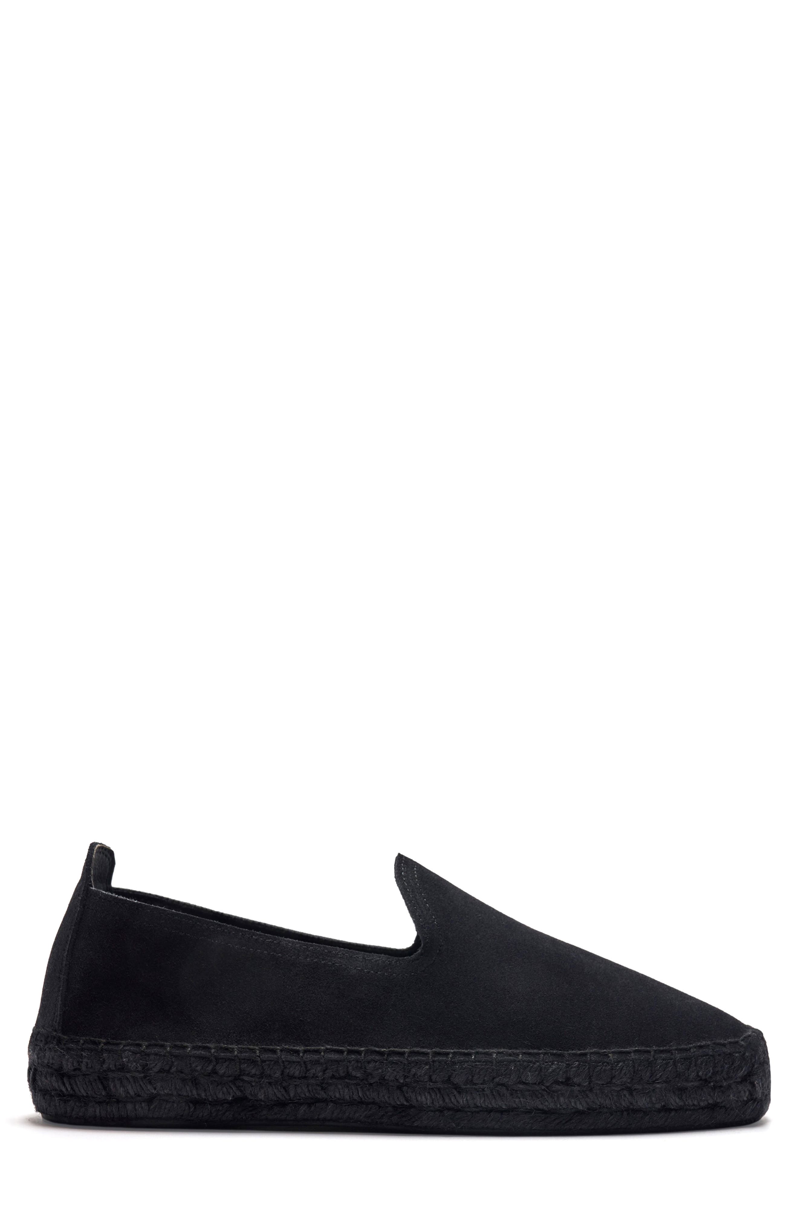 MORJAS The Espadrille, Alternate, color, All Black Suede