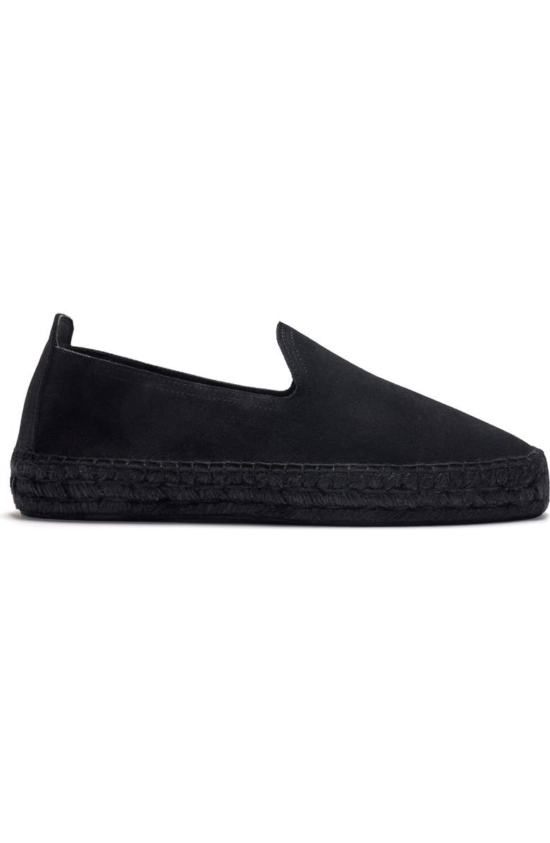 MORJAS The Espadrille, Alternate, color, All Black Suede