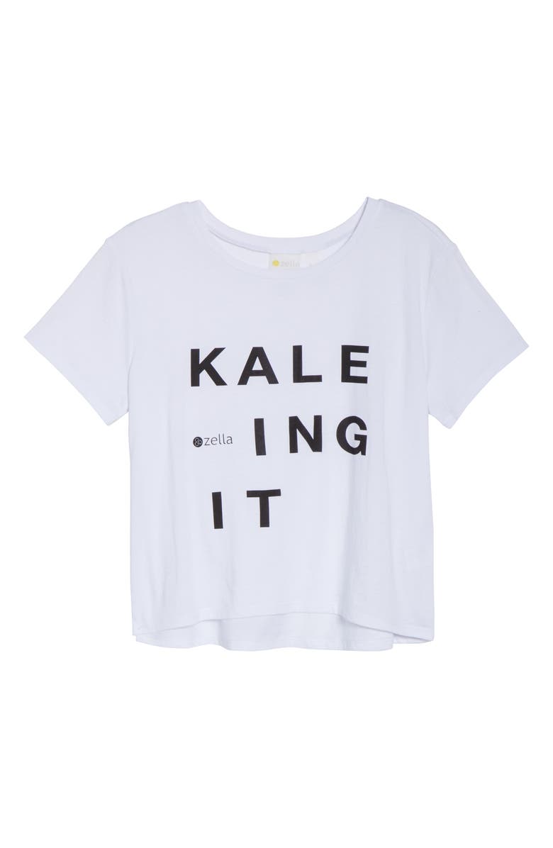 Zella Graphic Crop Tee, Alternate, color,