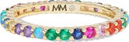 Melinda Maria The Baby Heiress Rainbow Cubic Zirconia Band Ring