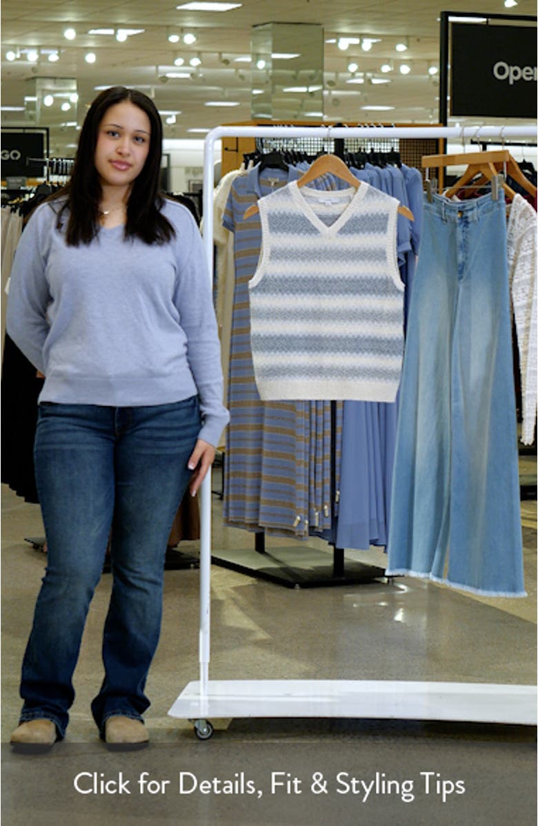 Summer Fair Isle Silk Blend Sweater Vest, sales video thumbnail