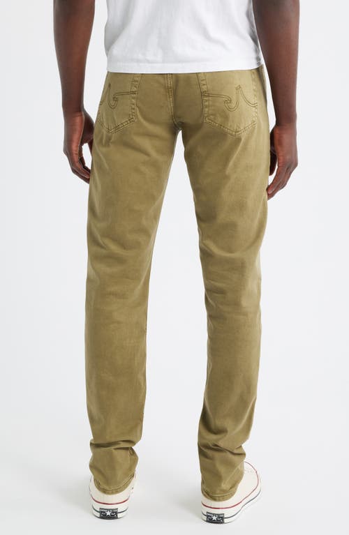 Ag Tellis Stretch Sateen Modern Slim Pants In Green
