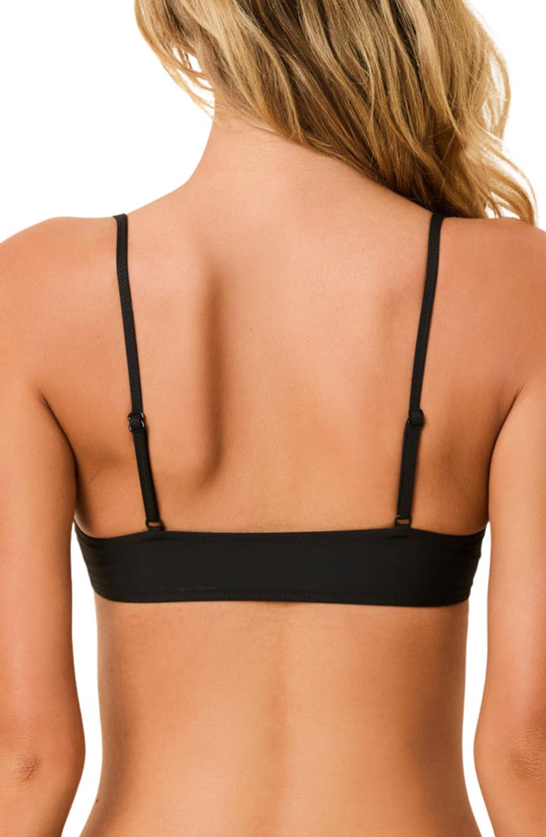 Solid & Striped The Daniela Stripe Bikini Top, Alternate, color, Noir