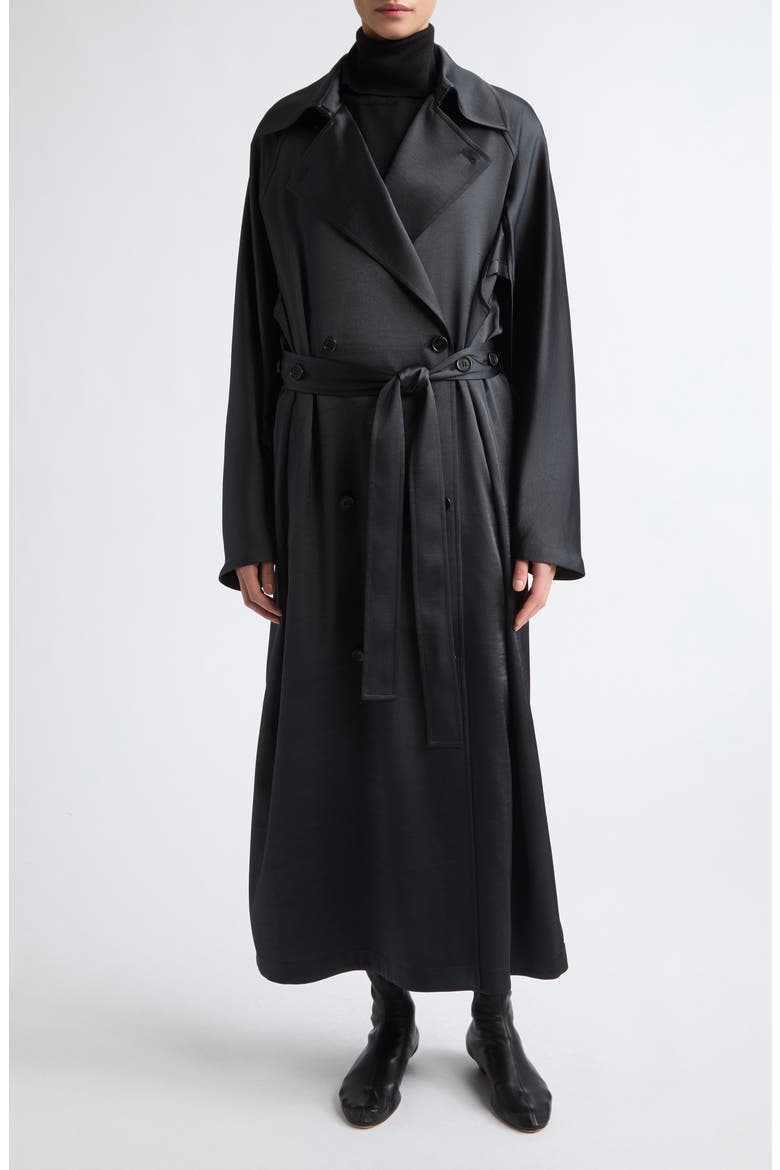 Orly Unstructured Trench Coat, Main, color, BLACK