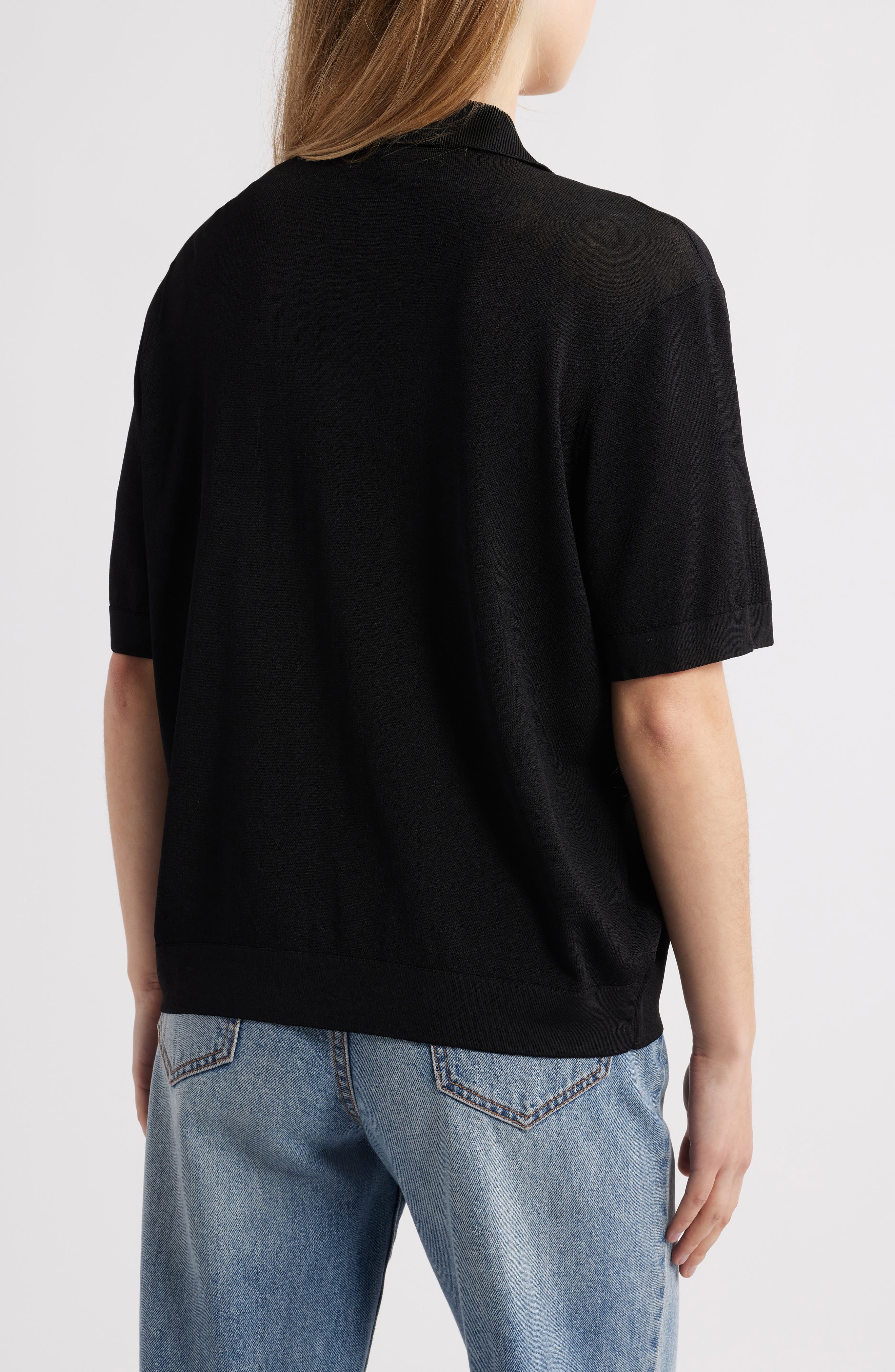 Button-Up Polo Sweater - image 2