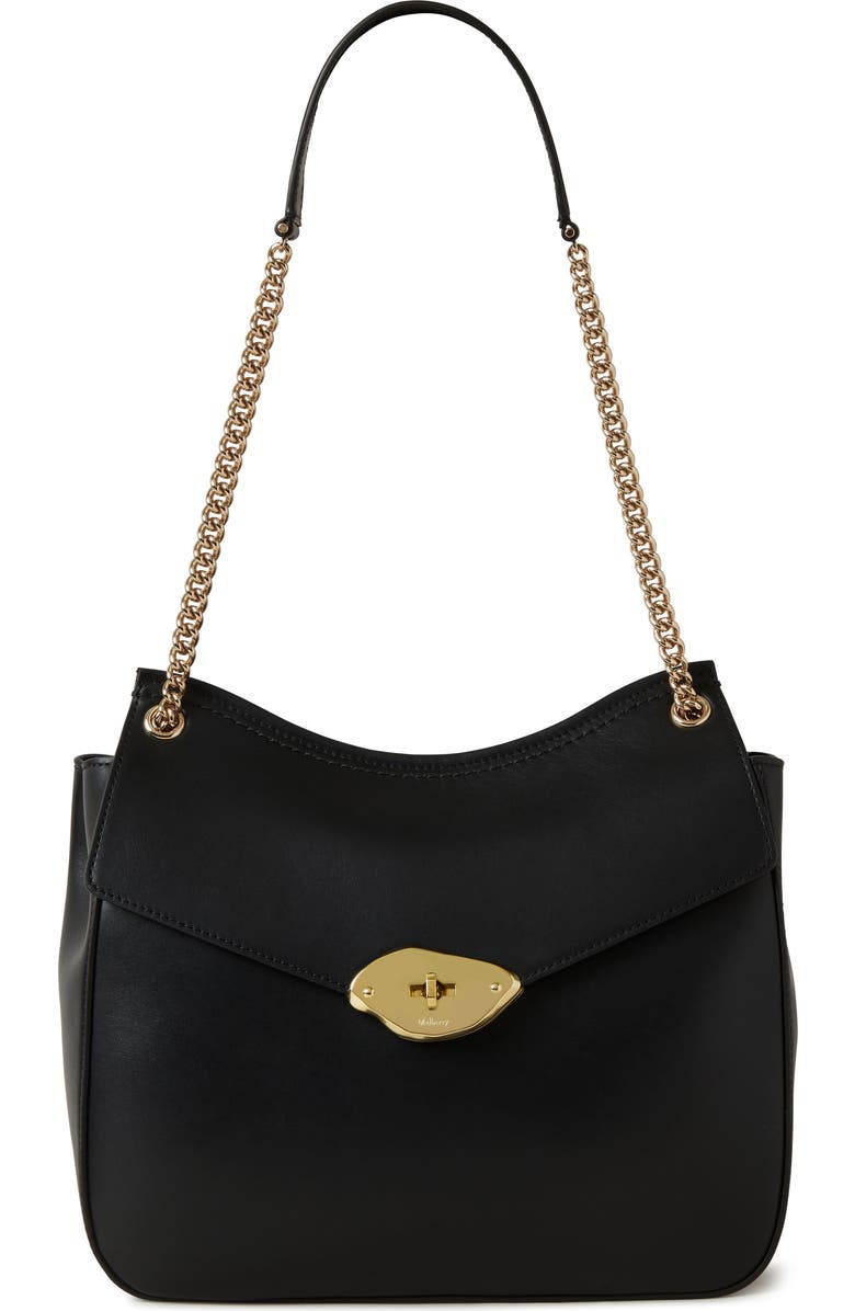 Mulberry Lana Chain Strap High Gloss Leather Shoulder Bag, Main, color,