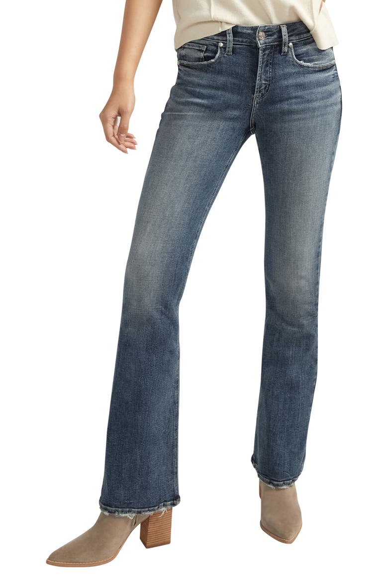 Suki Curvy Mid Rise Bootcut Jeans, Main, color, INDIGO