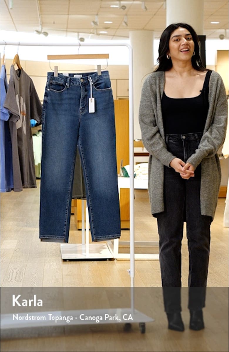 Good Boy High Waist Crop Straight Leg Jeans, sales video thumbnail