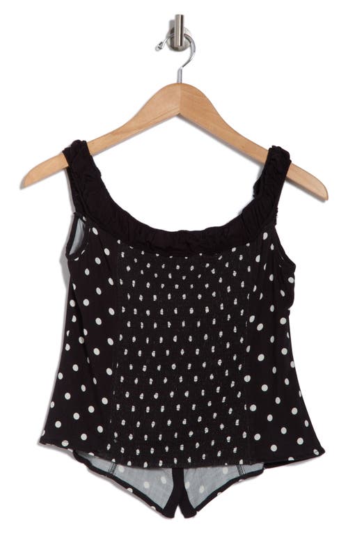 Free People Sophia Printed Tank Top In Black Combo