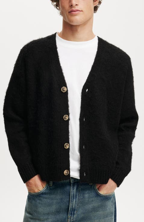 カーディガン   Men's relaxed fit crew neck sweater cardigan NWT J.Crew Green 100% Wool Brushed Cardigan Sweater Pockets