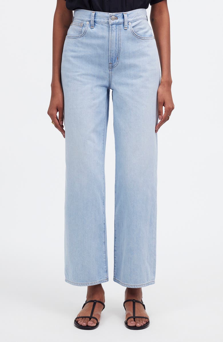Madewell The Perfect Crop Wide Leg Jeans, Main, color, 