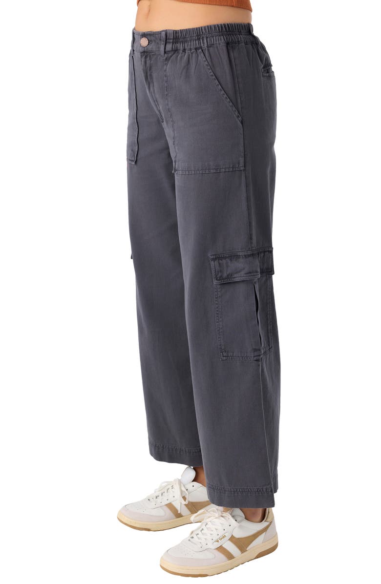 O'Neill Brexton Wide Leg Twill Cargo Pants, Alternate, color, 