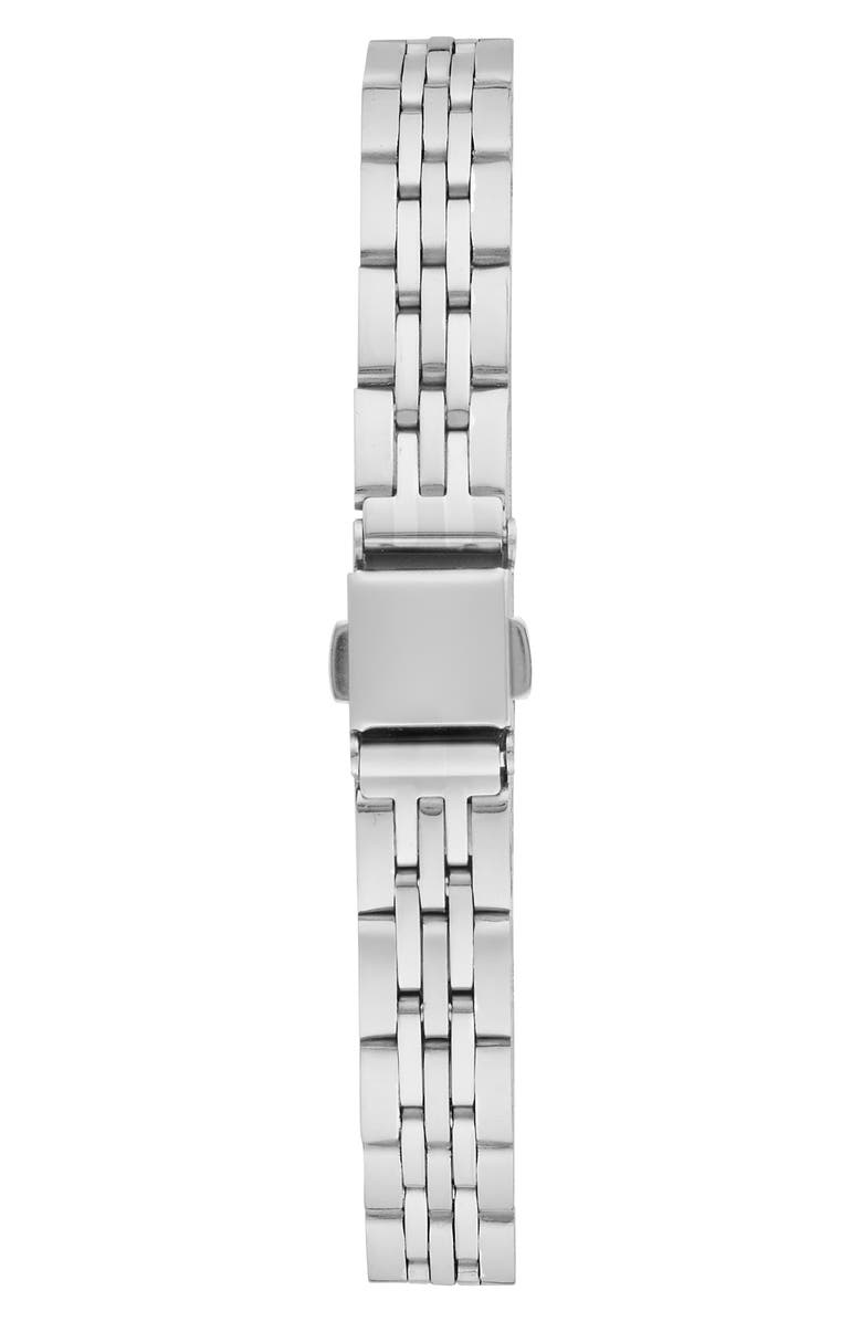 BCBG Octotank Crystal Quartz Bracelet Watch, 23mm, Alternate, color, Silver