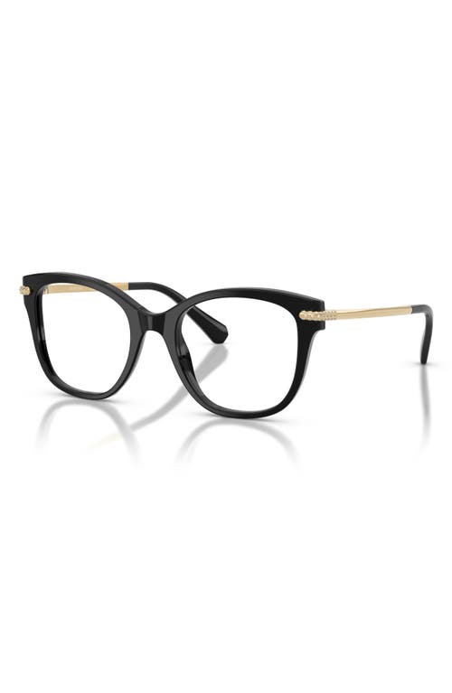 Swarovski 51mm Square Optical Glasses In Black