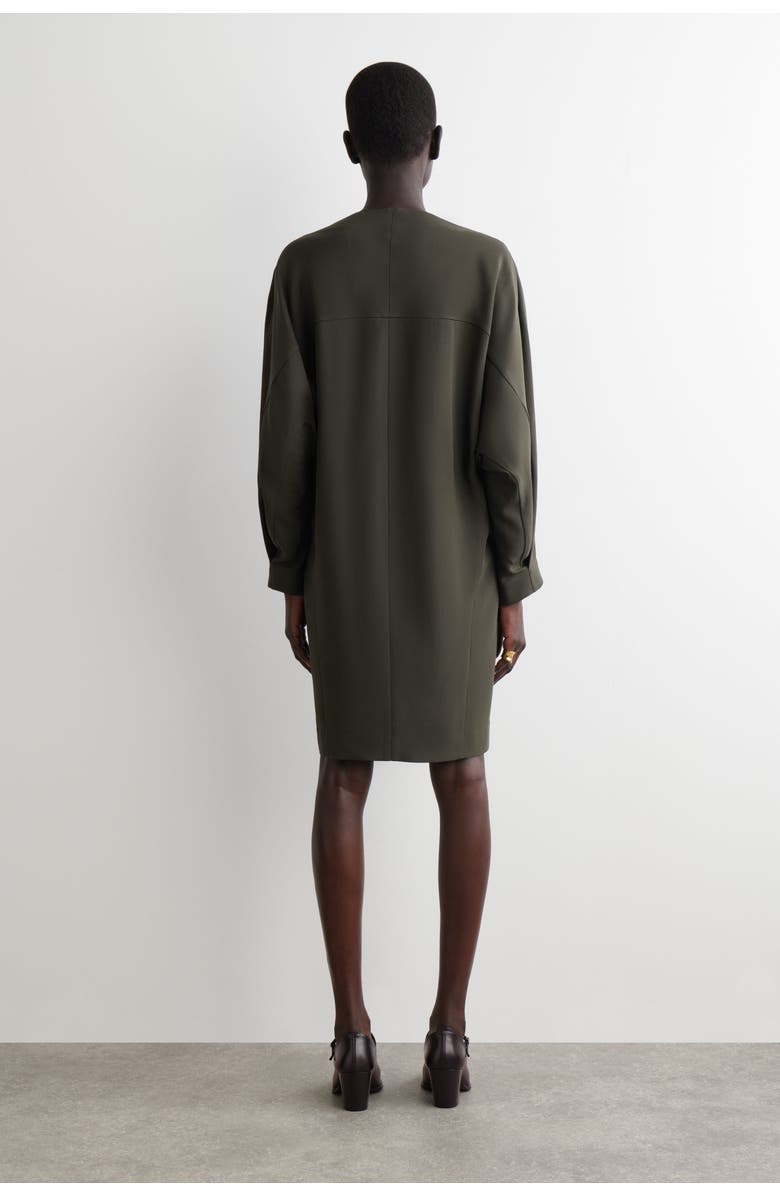 COS Sculptural Mini Dress, Alternate, color, Brown