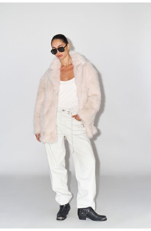Gottex Beach Life The Luxe Faux Fur Coat In White