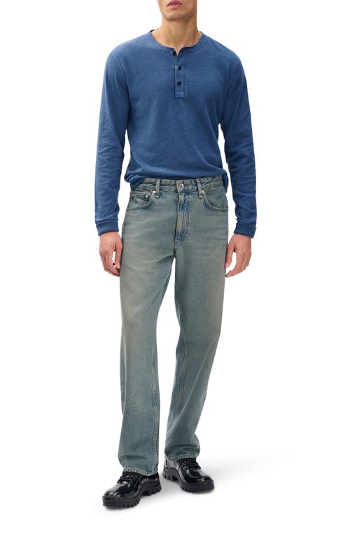 Rag & Bone Fit 4 Authentic Rigid Infuse Straight Leg Jeans In Blue