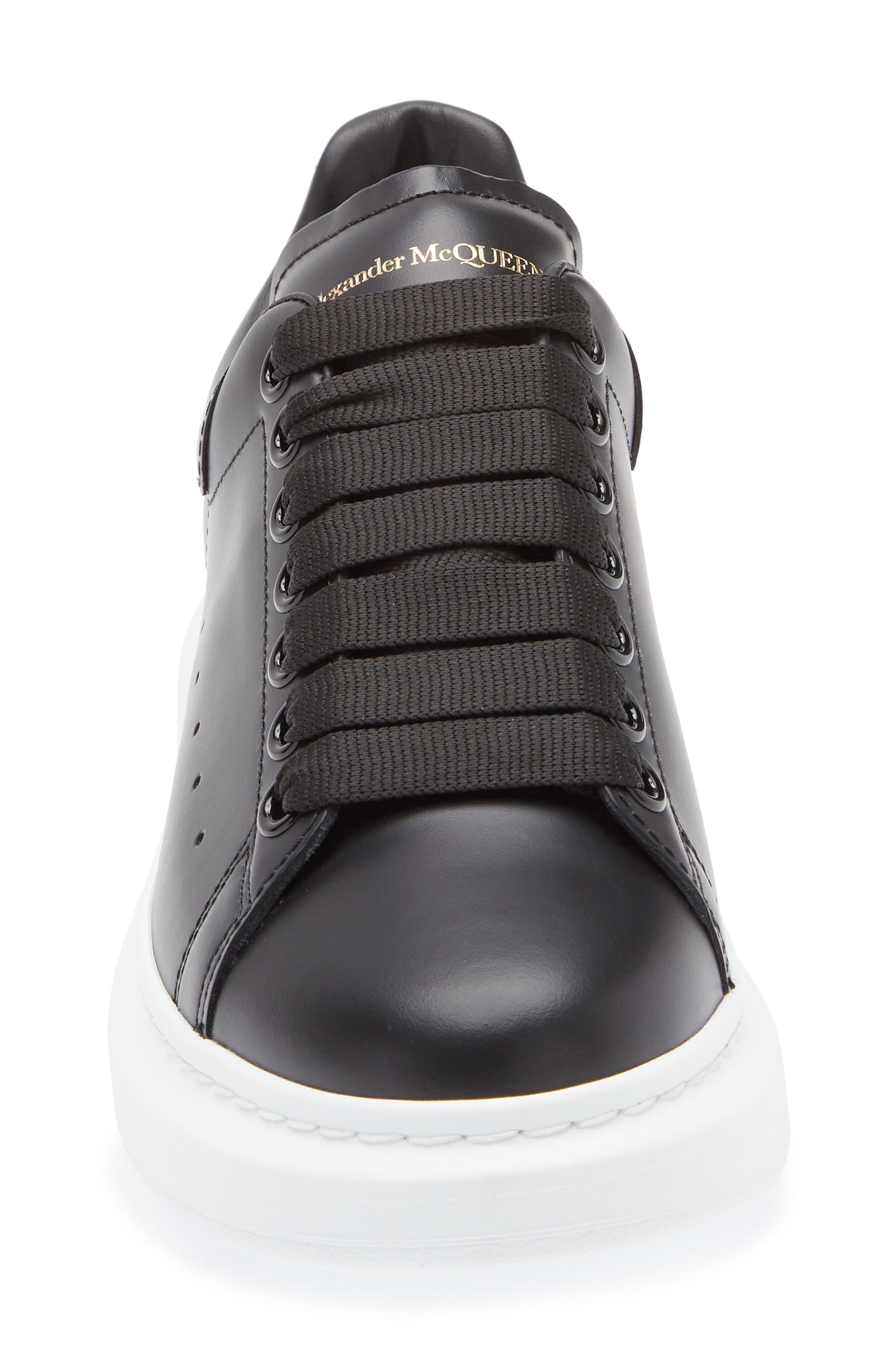 McQueen Oversize Sneaker, Alternate, color, Black