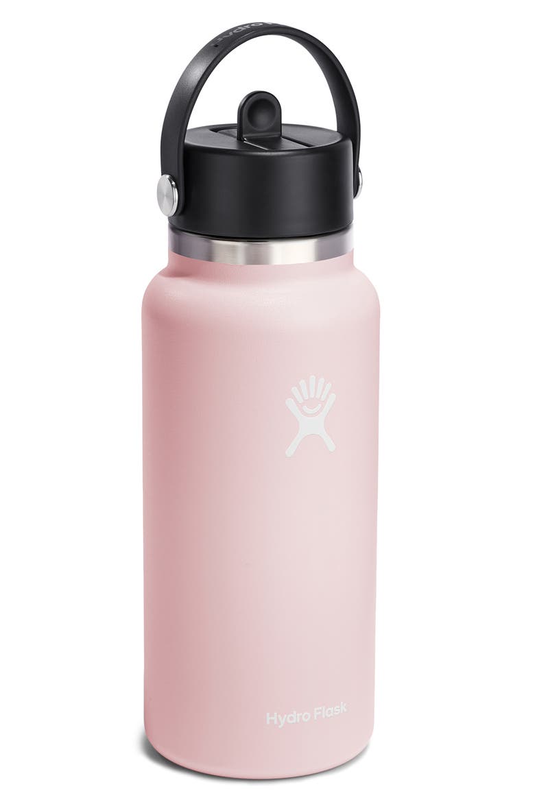 32-Ounce Wide Mouth Flex Straw Cap Water Bottle, Alternate, color, TRILLIUM