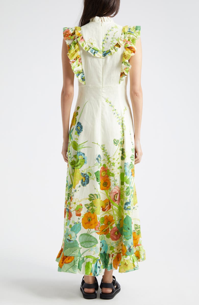 ALEMAIS Constance Floral Linen Dress, Alternate, color, 