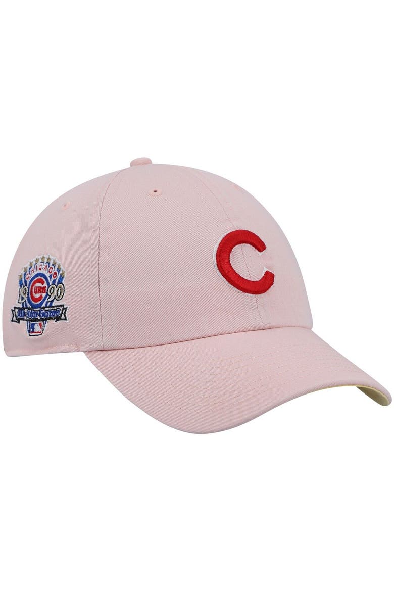 Men's '47 Pink Chicago Cubs 1990 MLB All-Star Game Double Under Clean Up Adjustable Hat, Main, color, Pink