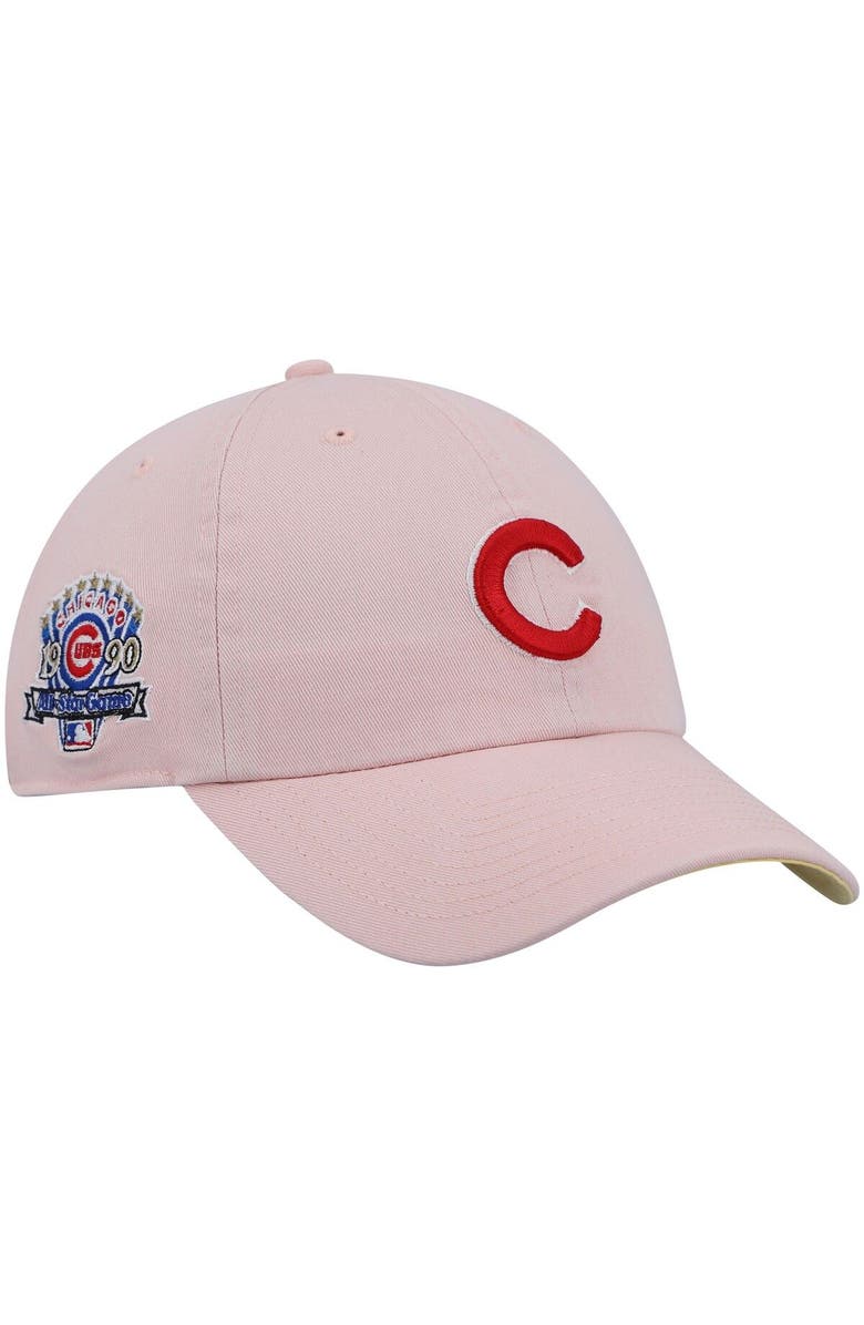 '47 Men's '47 Pink Chicago Cubs 1990 MLB All-Star Game Double Under Clean Up Adjustable Hat, Main, color, Pink