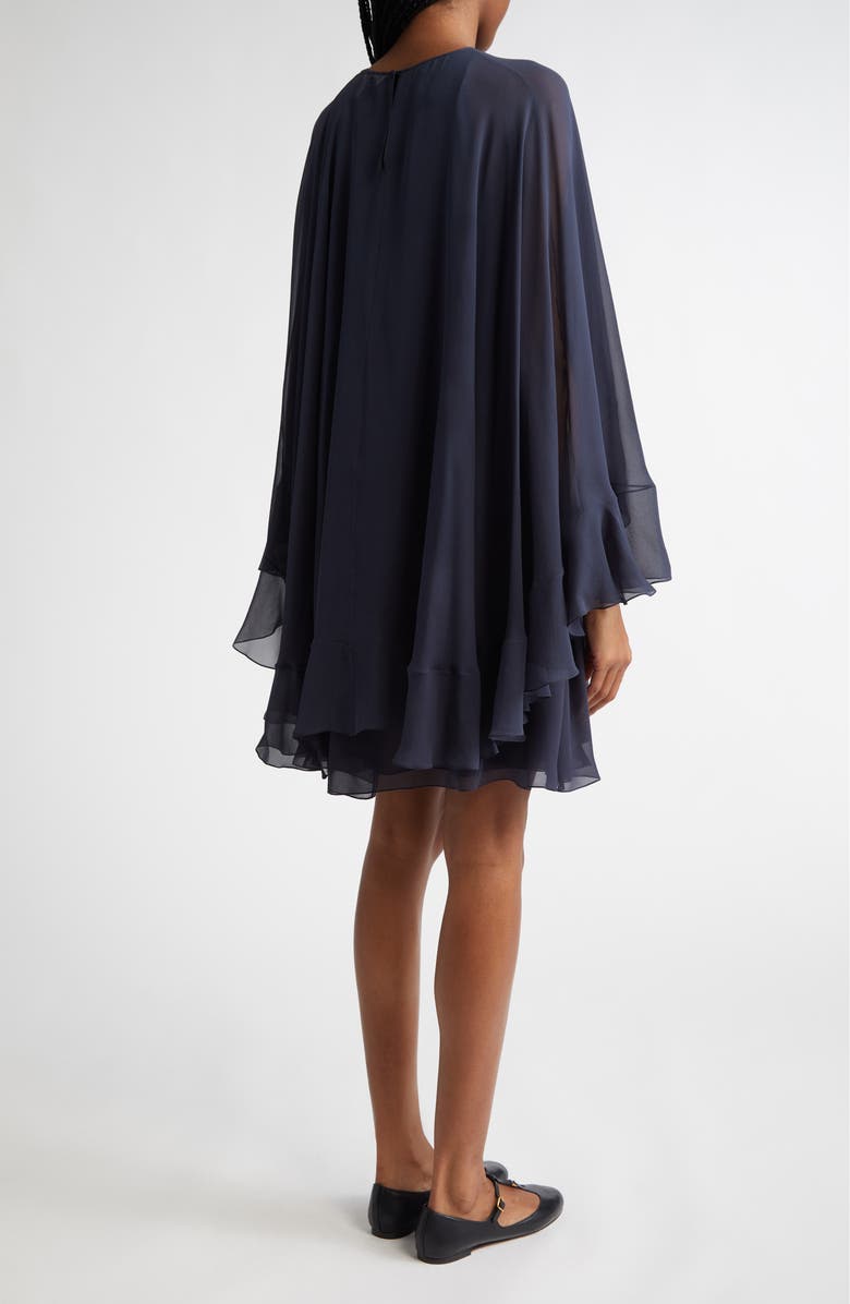 Chloé Organic Silk Cape Dress, Alternate, color, 