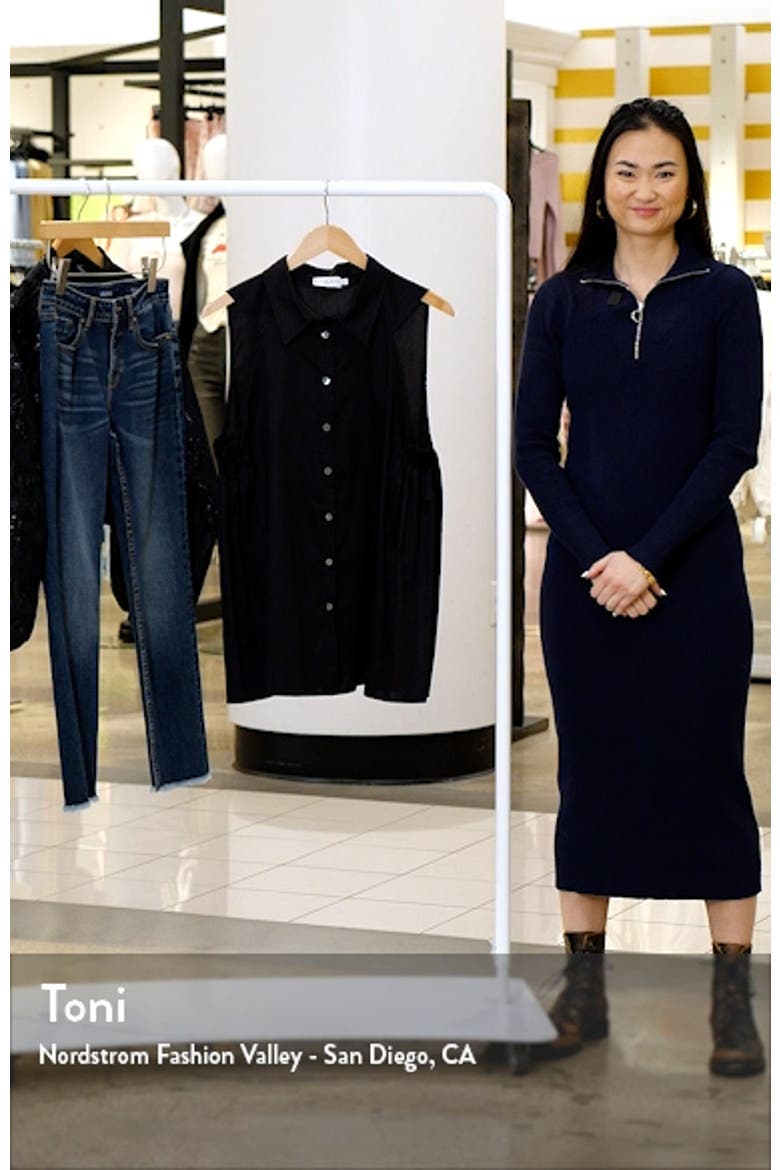 Ziva Sleeveless Button-Up Shirt video