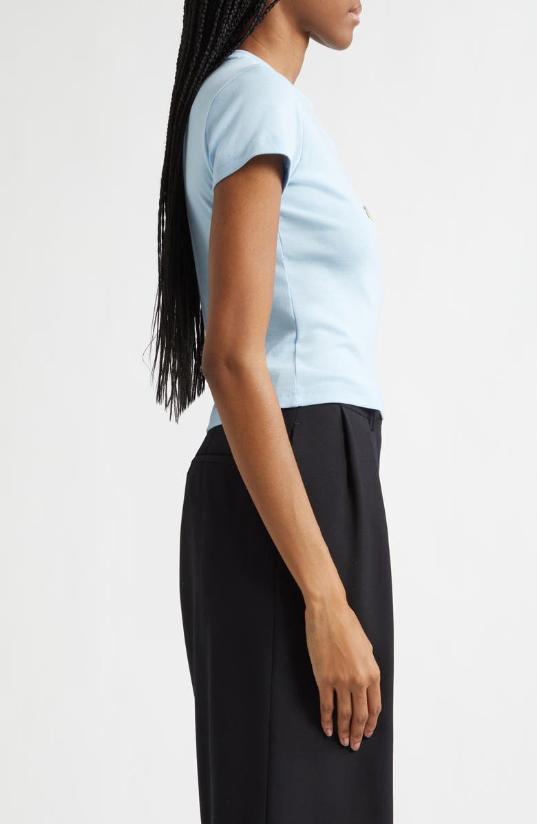 Hommegirls x Fruit of the Loom Double Logo Baby Tee, Alternate, color, Baby Blue